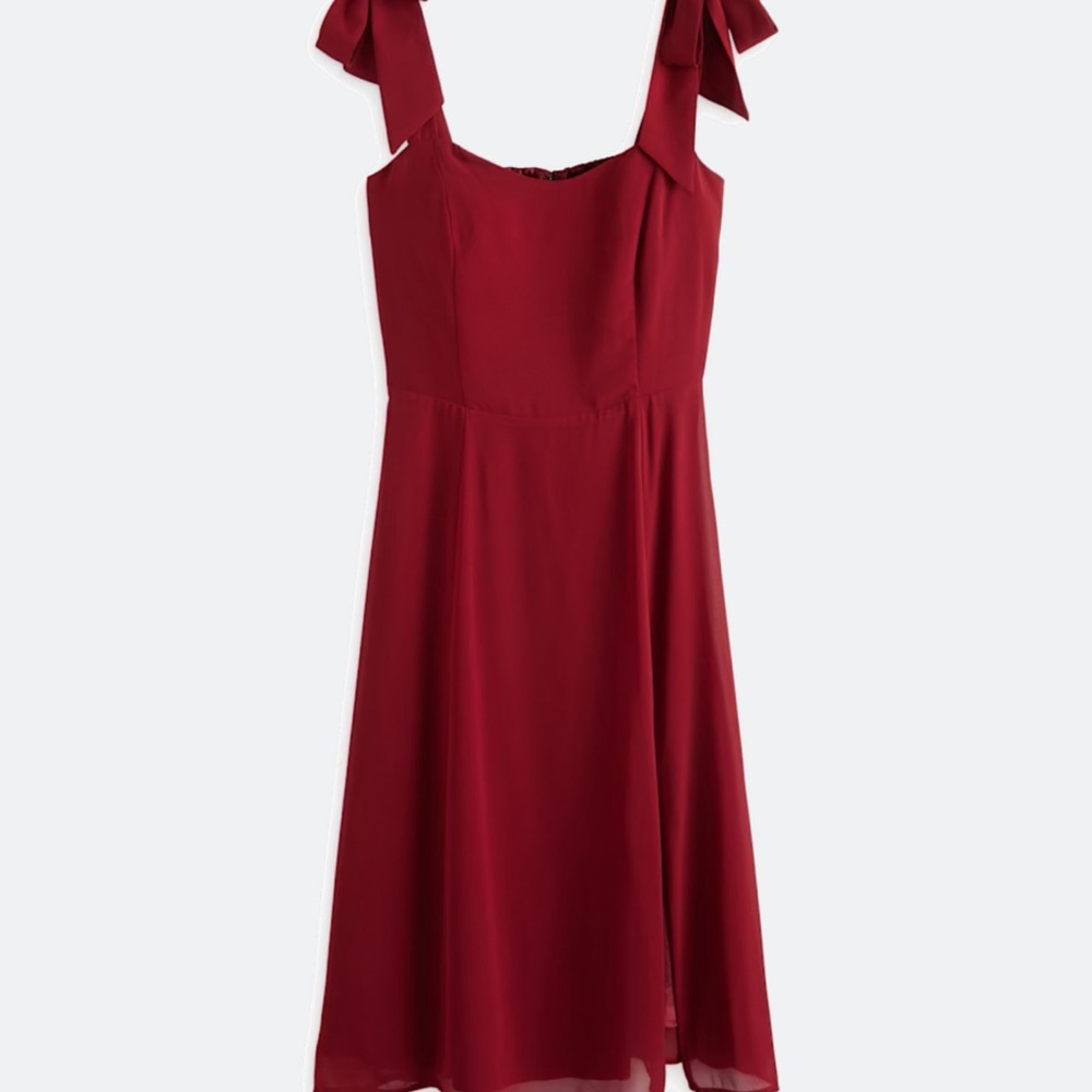 41 Hawthorn Burgundy Midi Dress